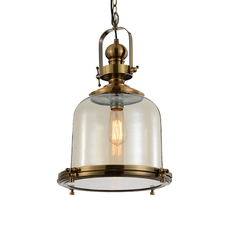 Última Versión Tulipa cristal lámpara colgante Vintage
