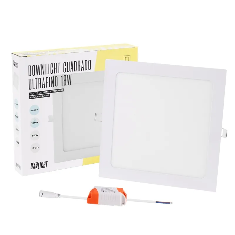 Oferta De Temporada Placa LED 18W 1350Lm 4200ºK Cuadrada 40.000H
