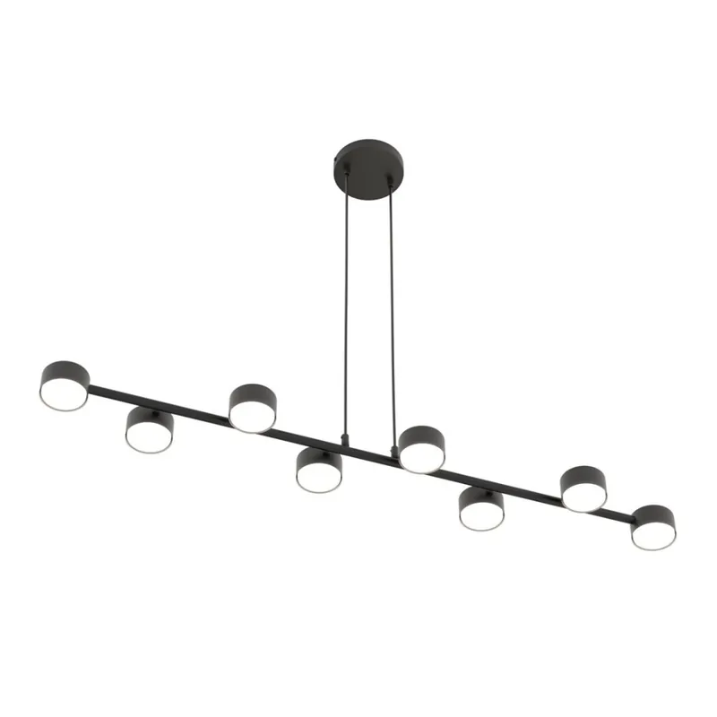 A Buen Precio Lámpara colgante Solvi negro (8 luces)