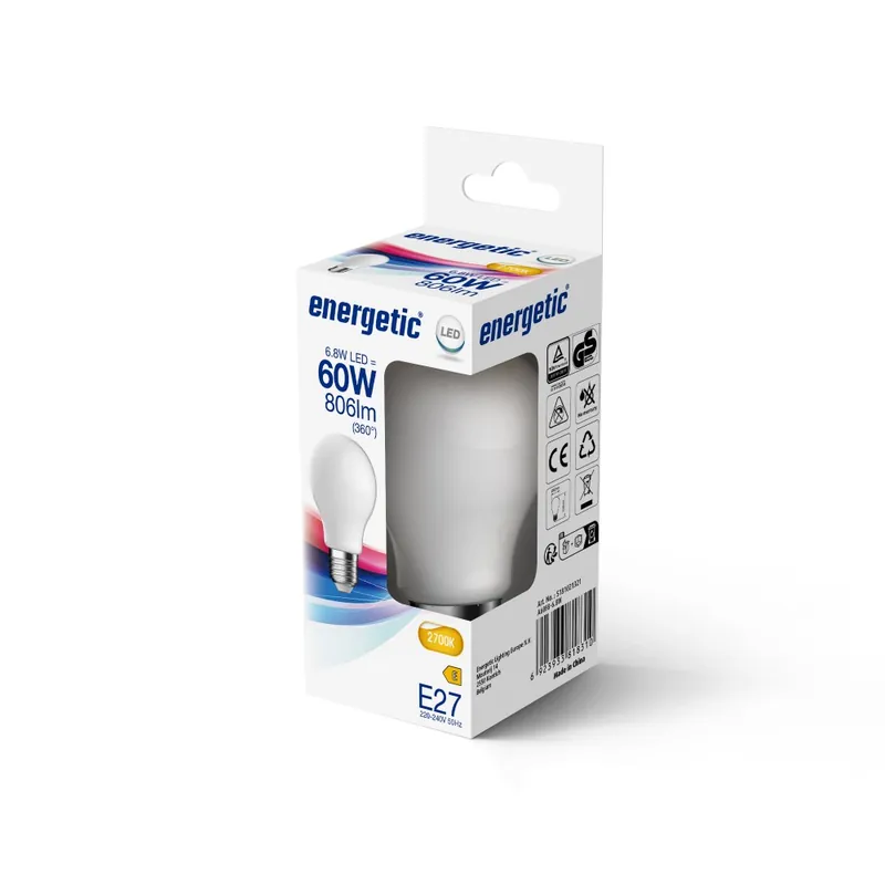 Ocasión Especial Bombilla LED E27 A60 2700K (6.8W)