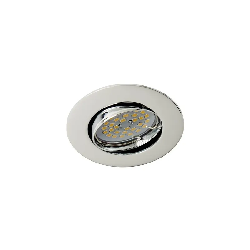 Últimas Unidades Foco empotrable BASIC redondo cromo. Wonderlamp