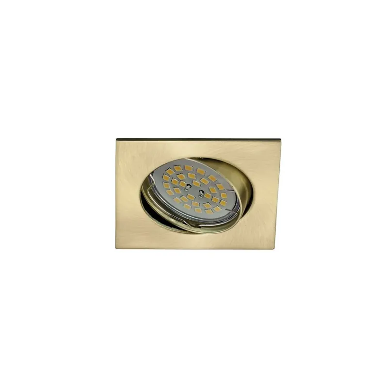 Favorito De Clientes Foco empotrable BASIC cuadrado oro satinado. Wonderlamp