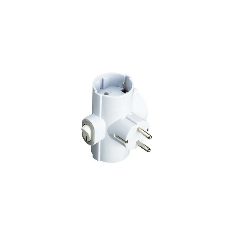 Venta Final Clavija triple con interruptor luminoso