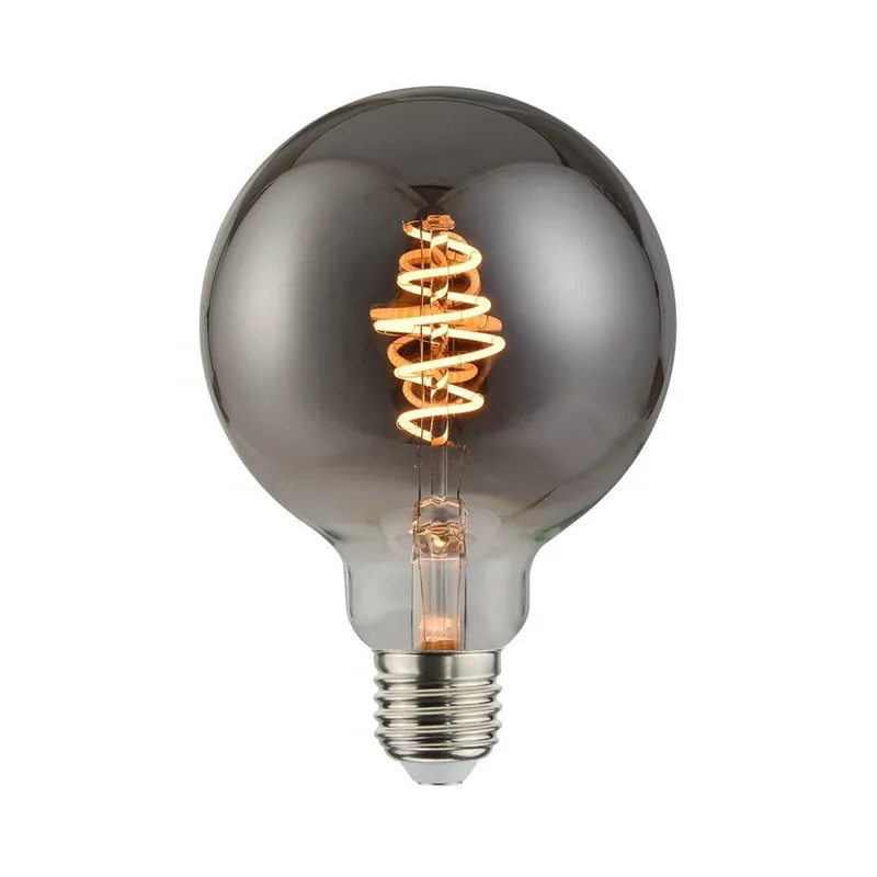 Liquidación Bombilla LED E27 G95 Deco Spiral Fumé Dim (5W)