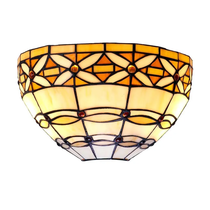 Aplique de pared cristal Tiffany Marfil Oferta Flash