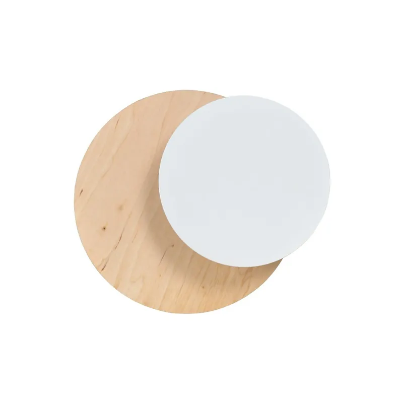 Última Versión Aplique de pared Aura Madera+Blanco