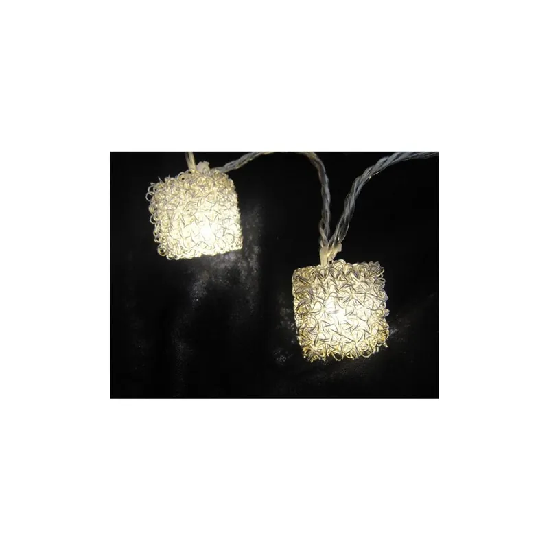 Rebajas Guirlande 10 cubes LED Argent