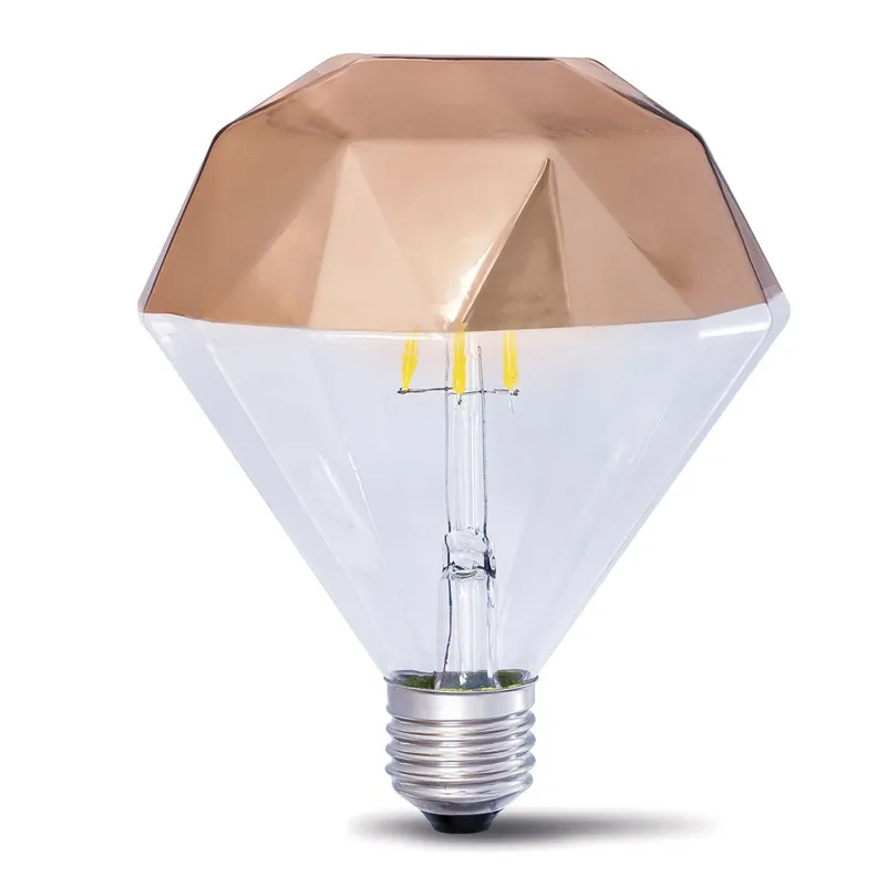Stock Limitado Ampoule LED Décoratif E27 Prisma Cuivre (10W)