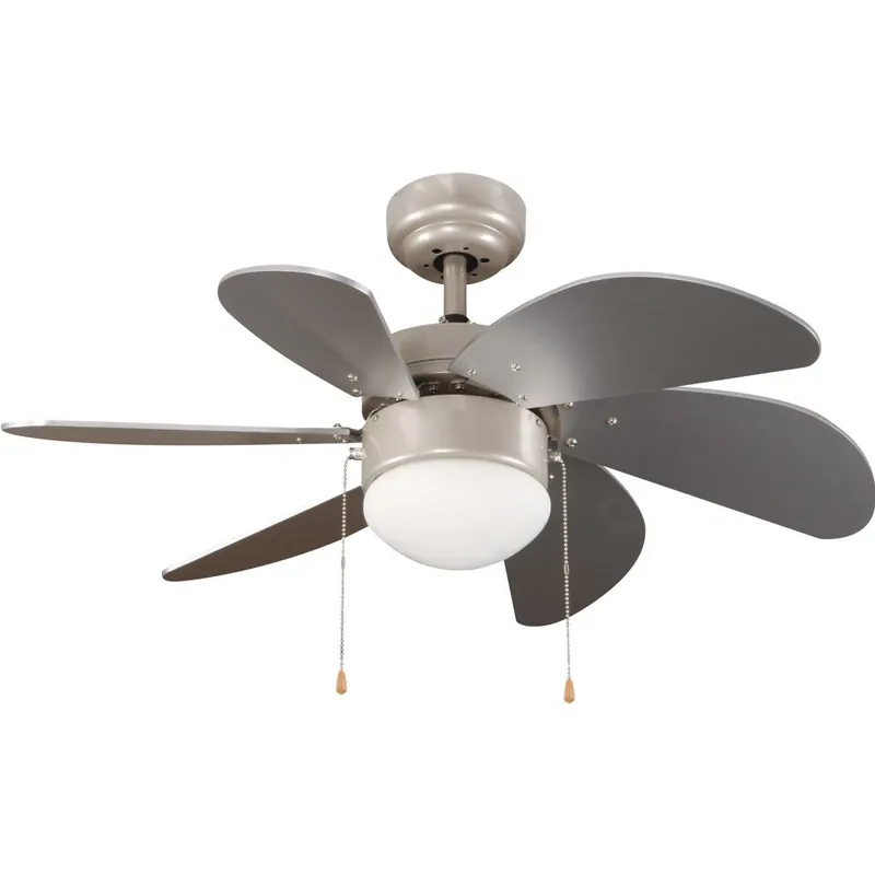 Precio Bajo Ventilateur de plafond avec lumière Basic Plata