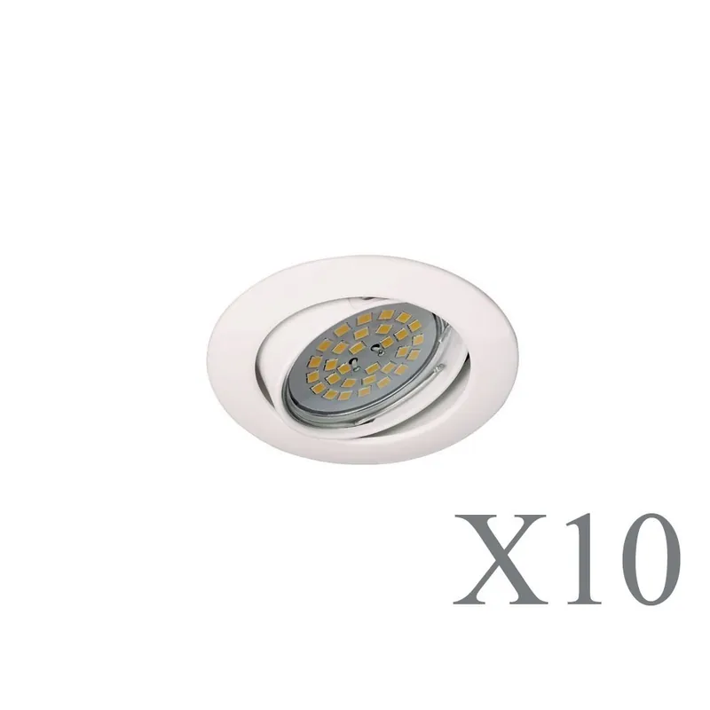 Barato Pack 10 Basic rond blanc