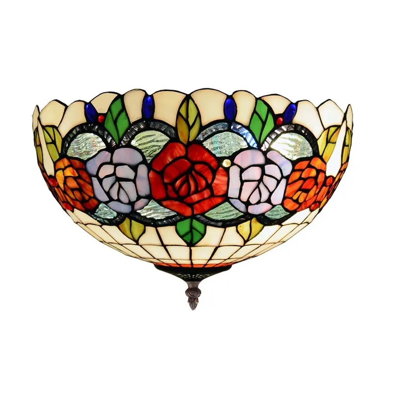 A Buen Precio Plafonnier Tiffany Rosy