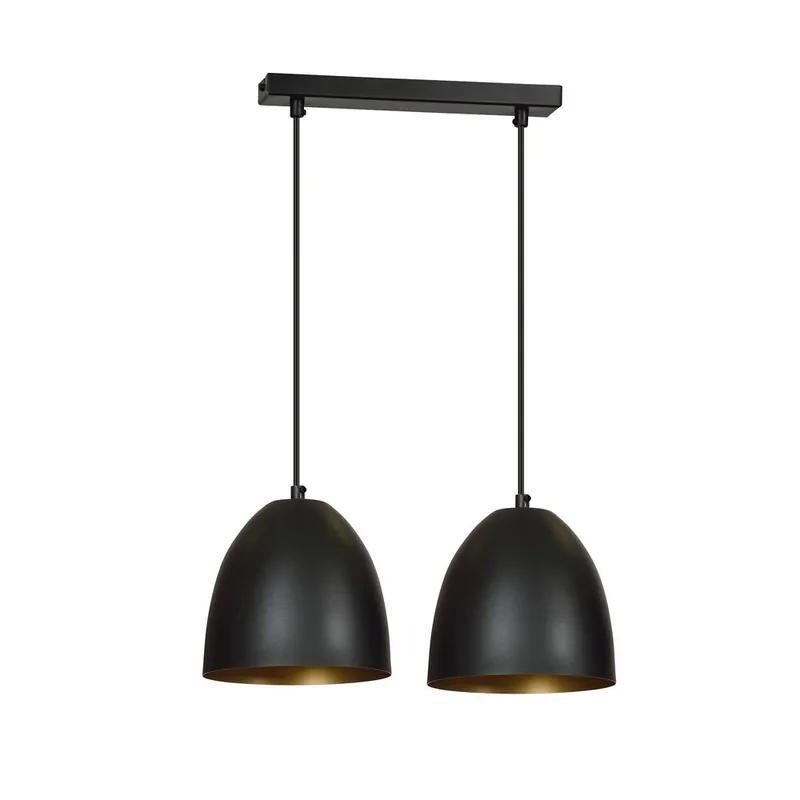 Regletté de plafond Jonix Noir/Or (2 lumieres) Oferta Flash