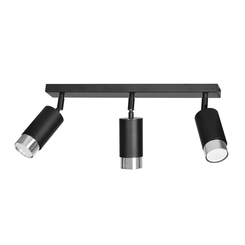 Promoción Exclusiva Regletté de spots Mura Noir/Chrome (3 lumieres)