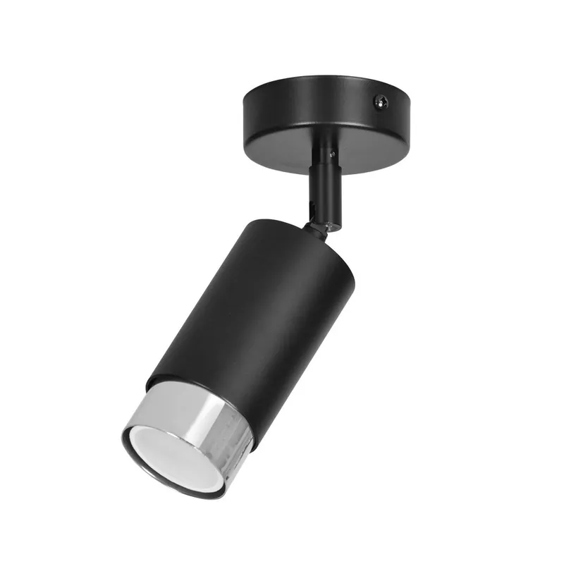 Oferta Flash Spot de plafond orientable Mura Noir/Chrome