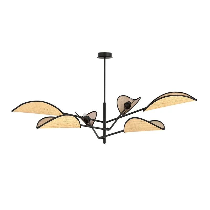 Ocasión Especial Lampe de plafond Cano Rotin (6 lumieres)