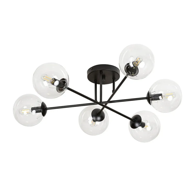 Directo De Fábrica Plafonnier Vesta II Transparent (6 luminaires)