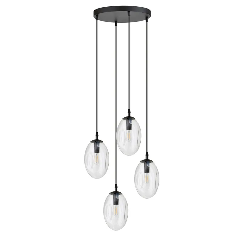 Venta Final Lampe de plafond Celeste Transparent (4 lumieres)