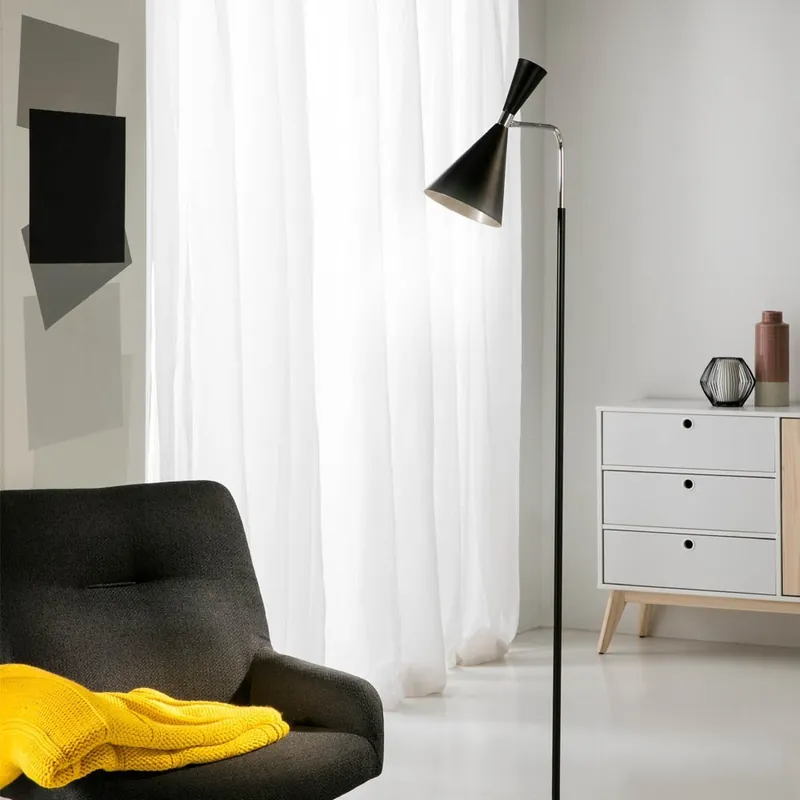 Última Oportunidad Lampadaire Supa Noir-Crome