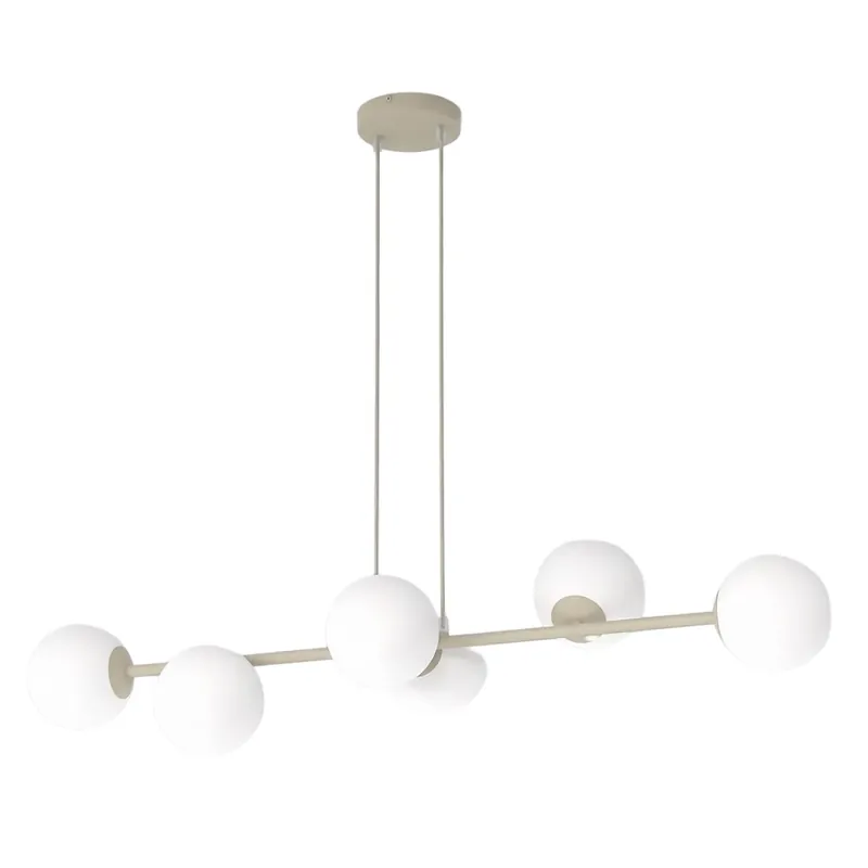 Lámpara colgante Odra Moca Opal (6 luces) Súper Precio