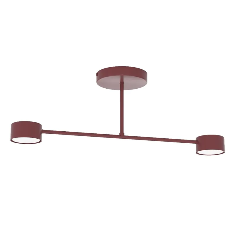 Precio Bajo Plafón de techo Lim Burdeos (2 luces)