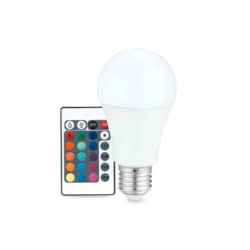 Más Vendido Bombilla estandar 7.5w RGB+Mando