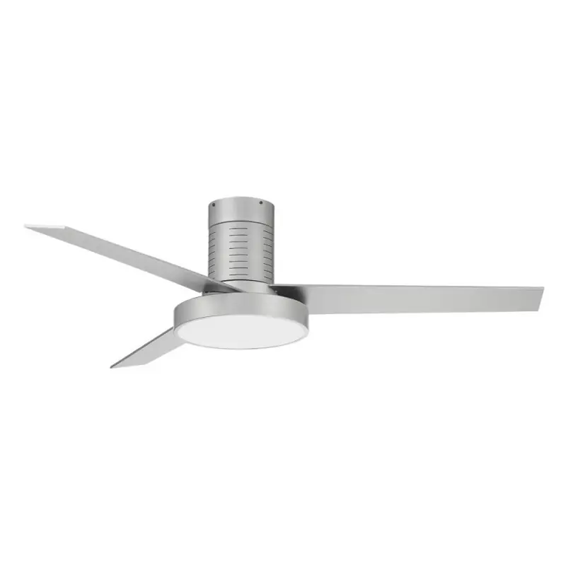 Precio Reducido Ventilador de techo Boston plata LED 36w 3CCT acabado plata estilo moderno motor DC 132cm Ø