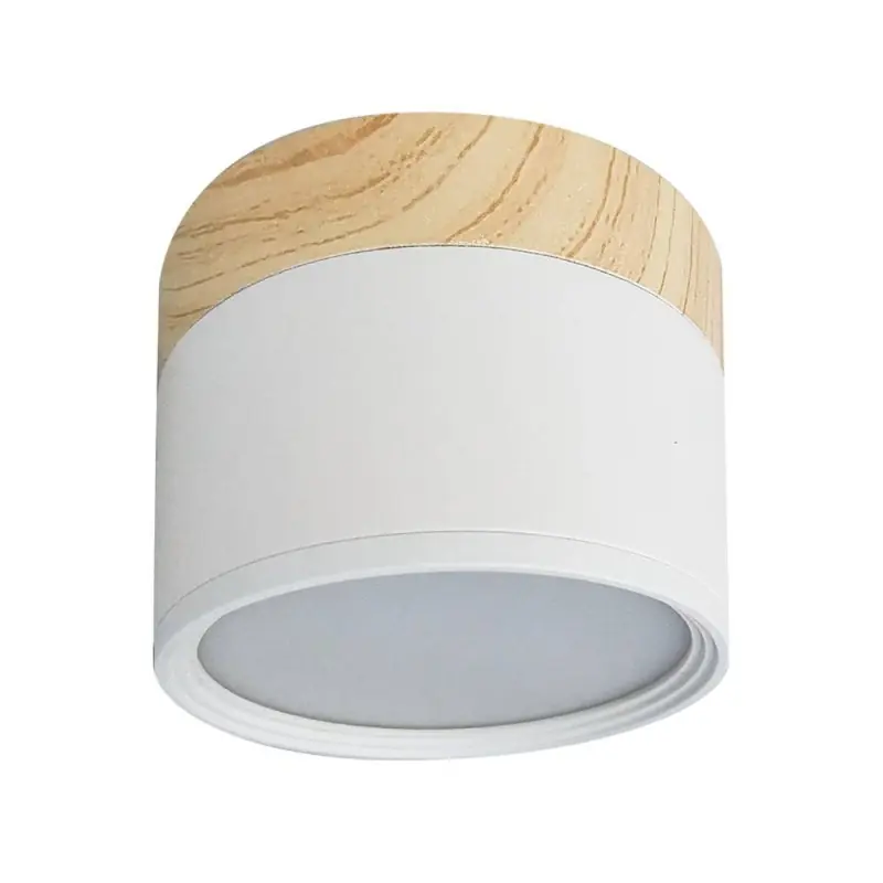 Descuento Foco de superficie madera/blanco