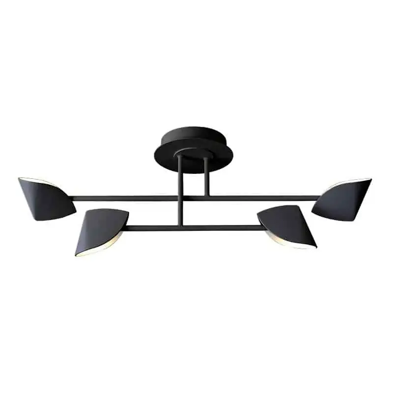 Solo Hoy Mantra Capuccina Plafón Pequeño 4 Luces LED 30W 3000K negro 7582