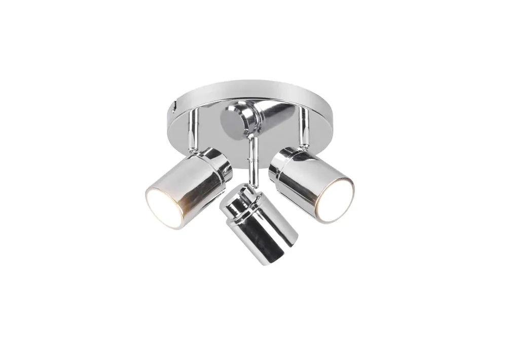 Garantía De Devolución De Dinero Foco Trio Angelo 3 luces cromo IP44 20cm 8