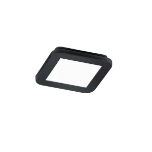Trio Camillus Plafón LED de plástico negro mate R62931032 Certificado