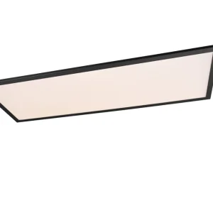 Oferta Plafón de techo Trio Gamma grande LED negro mate CCT regulable con mando 80cm R62868032