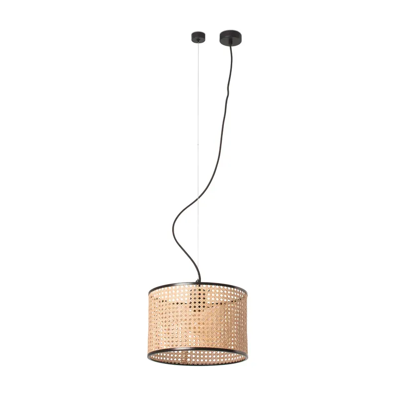 Devolución Gratuita Lámpara de techo colgante Faro Mambo grande E27 LED ratán 64314-48