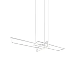 Lámpara de techo colgante Trio Salinas LED blanco mate 4000K regulable 150cm 3 Precio Rebajado