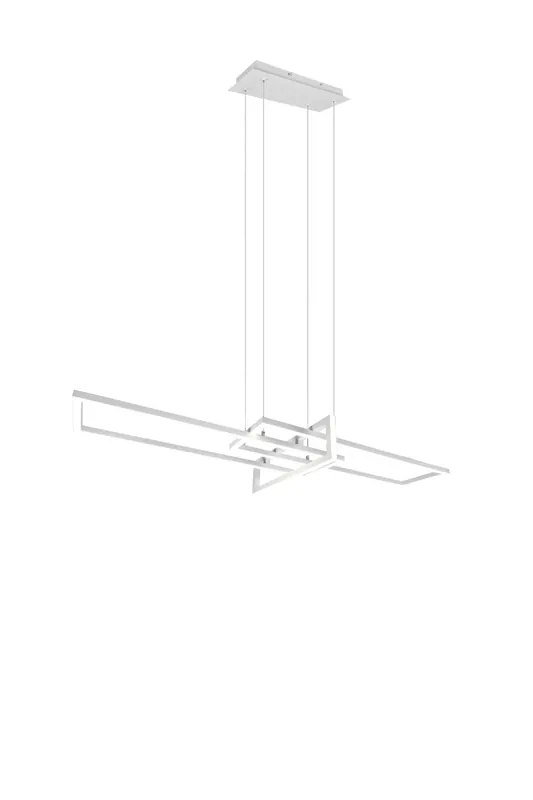 Lámpara de techo colgante Trio Salinas LED blanco mate 4000K regulable 150cm 3 Precio Rebajado