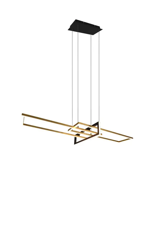No Te Lo Pierdas Lámpara de techo colgante Trio Salinas LED bronce mate 3000K regulable 150cm 3