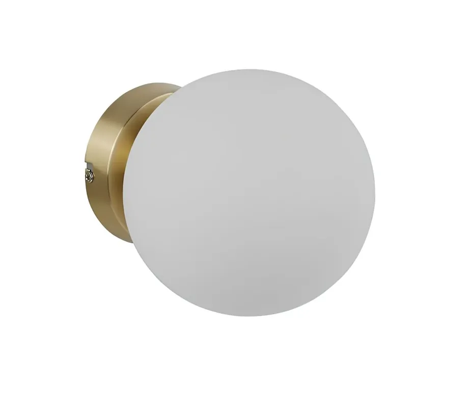 Garantía De Devolución De Dinero Aplique de pared MDC Ronda LED dorado latón 20W 577736101