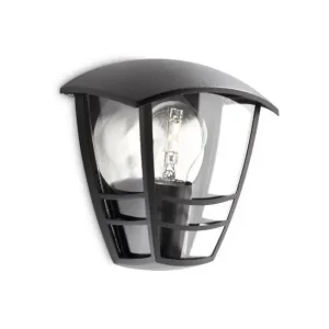 Alta Calidad Aplique exterior Philips Creek 1 luz negro 15387-3016