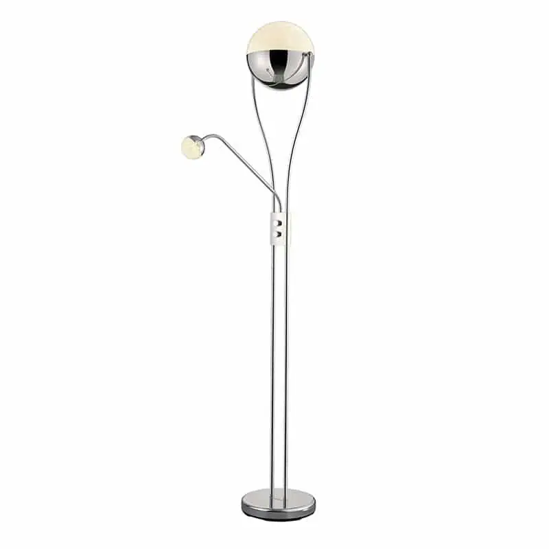 Precio Rebajado Lámpara de pie Trio Chris LED cromo 3000K regulable 180cm 4