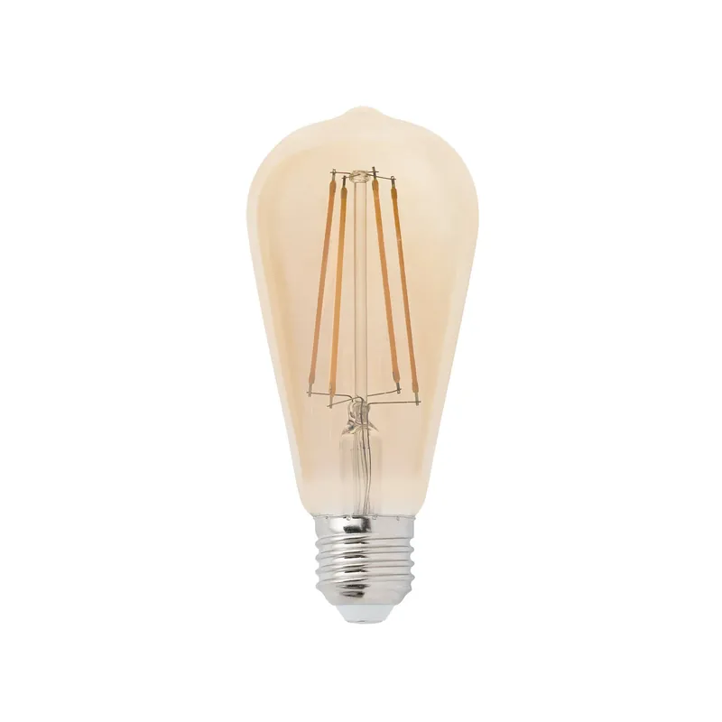 No Te Lo Pierdas Bombilla LED Faro E27 PEBETERO filamento ámbar 5W 2200K dimable 17433