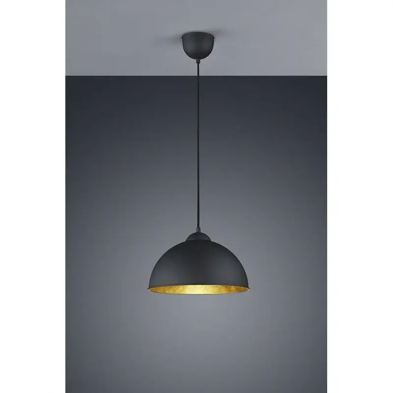 Alta Calidad Lámpara de techo colgante Trio Jimmy negro 127cm R30121002