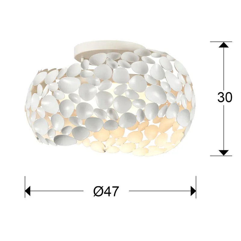 Plafón Schuller Narisa 5 luces blanco Ø47cm Bestseller