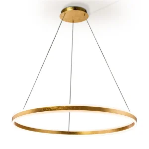 Bestseller Lámpara de techo colgante Schuller Helia grande pan de oro 3000K Ø100cm