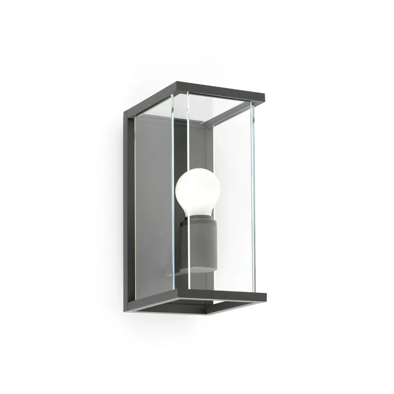 Aplique de exterior Faro Nala 29cm E27 LED gris oscuro IP54 70773 Económico