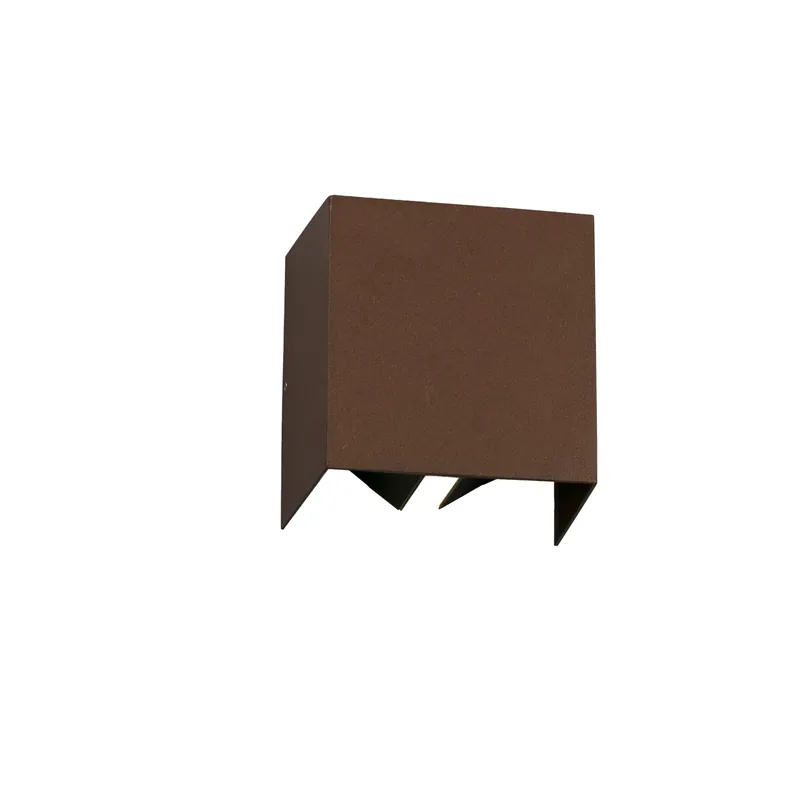 Aplique de exterior Faro Olan 14cm LED marrón oxido 3000K IP65 70270 Precio De Fábrica