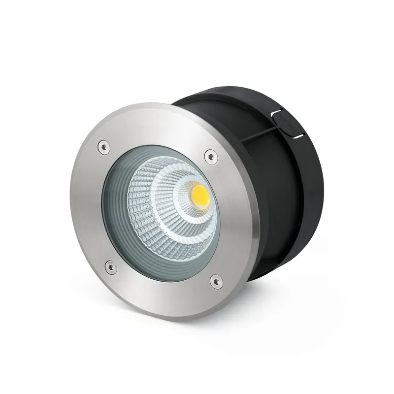 Precio Reducido Empotrable de suelo exterior Faro Suria 11cm LED inoxidable satinado 3000K IP67 24° 18cm 70589