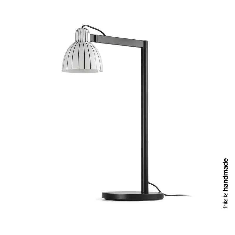 Certificado Lámpara de mesa Faro Venice E27 LED blanco y negro brillo 64276-114