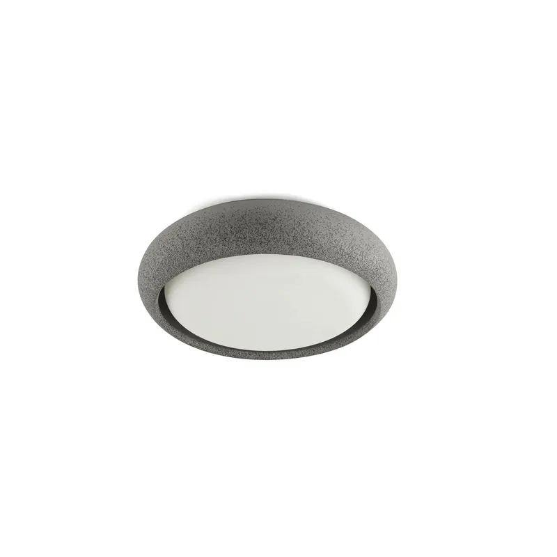 Plafón de exterior Faro Anga LED gris oscuro 2700K IP44 opal 24cm 72353 Última Oportunidad