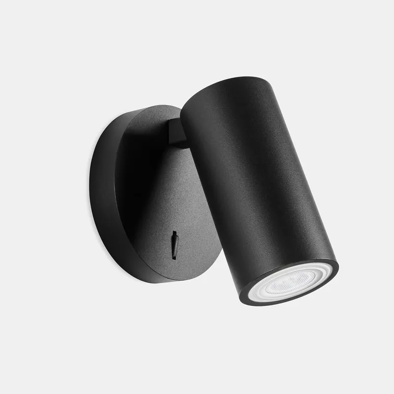 Stock Limitado Aplique de pared LedsC4 Simply GU10 negro 05-7982-05-05
