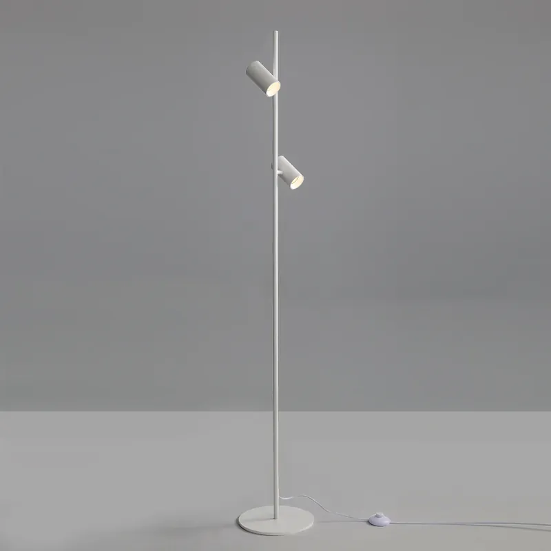 ACB Gina Lámpara de pie LED orientable blanco texturado 3874 GU10 2x8W H3874080B Precio Económico