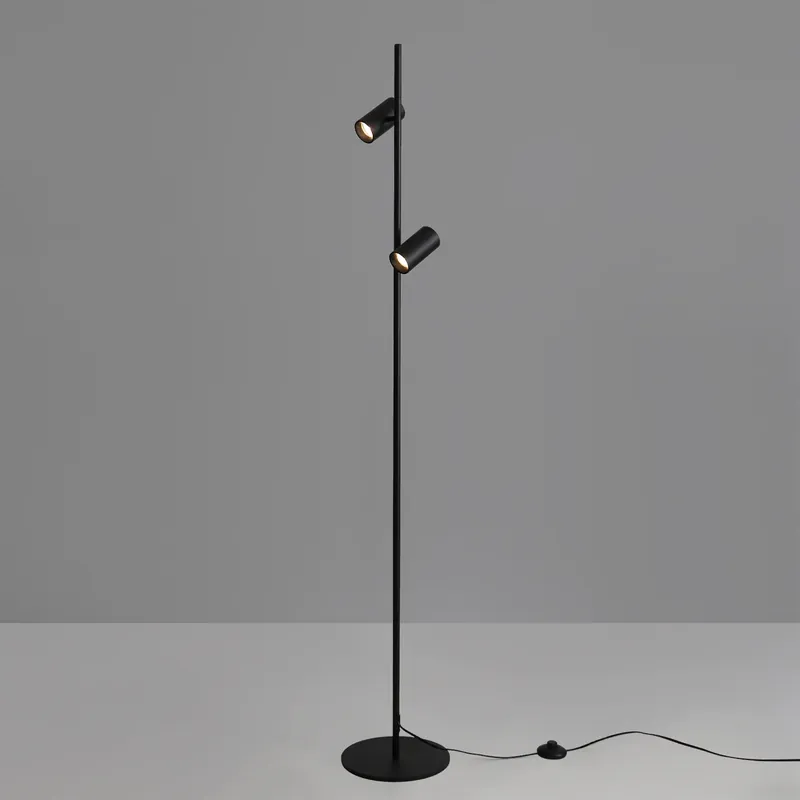 ACB Gina Lámpara de pie LED Negro GU10 2x8W Orientable H3874080N Ocasión Especial